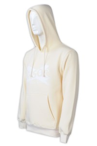 Z523  訂製米黃色衛衣   設計連帽男裝衛衣   印花logo  衛衣供應商    時裝感 K LOOK FEEL